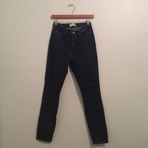 American Apparel Dark Wash Pencil Pants